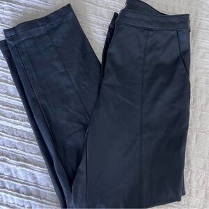 Black HM pleather pants size 6
